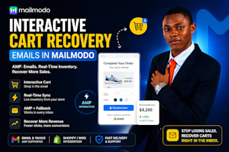 build interactive amp cart recovery emails in mailmodo