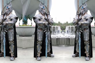 create custom cosplay sci fi armor helmet prop design anime weapon dark fantasy