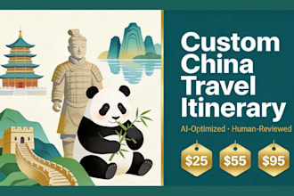 create a custom china travel itinerary with ai and human review