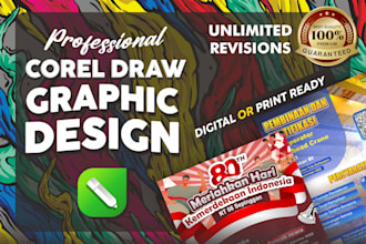 do professional coreldraw graphic design for print and digital