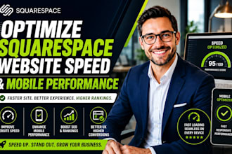 optimize squarespace website speed and mobile performance