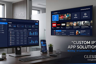 relate with a new site for a brand logo and setup name for iptv app