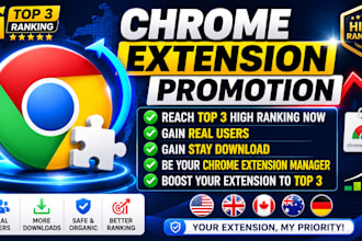 do professional chrome extension promotion