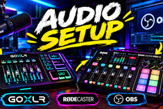 setup goxlr, voicemeeter, rodecaster and obs audio routing