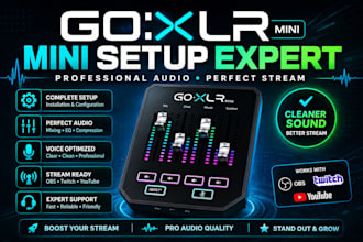 setup goxlr for obs streaming, voicemeeter and professional audio routing