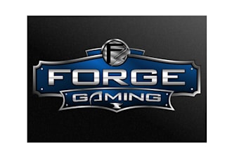 design sustainability forge gaming theme logo