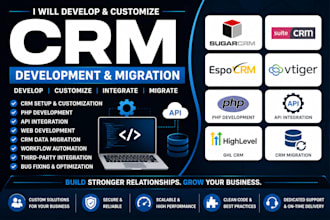 setup sugar crm suit espo php vitiger api web develpment ghl crm migration
