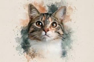 draw your pet in watercolor