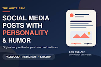write engaging social media posts with personality and humor