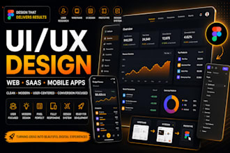 design modern uiux for your website, saas or mobile app