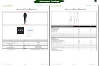 create your apparel tech pack with specs and bom
