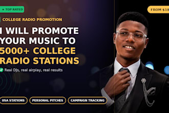 spin your song on 5000 radio stations, online music channel to US, UK, canada