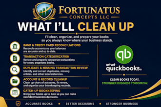clean up and catch up your quickbooks online bookkeeping