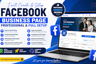 create and setup a professional facebook business page