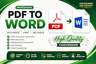 convert PDF to word accurately