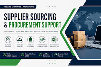 source suppliers and provide procurement support