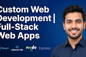 build a custom full stack react and node web application