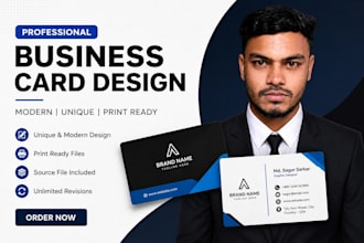 design a professional and modern business card