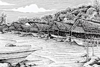 draw hand drawn architecture pen sketches