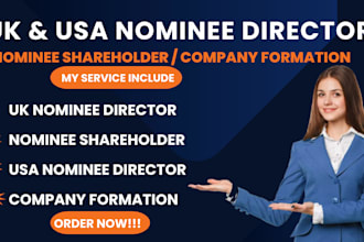 provide a professional UK nominee director and shareholder service