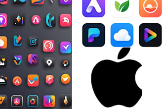 design a professional app icon logo for your mobile app
