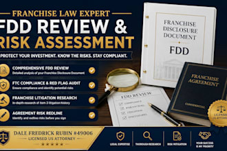 audit your fdd for ftc compliance and legal red flags as an attorney