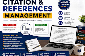 apa, harvard, vancouver and journal reference formatting