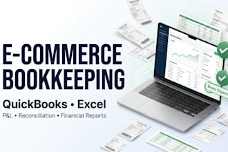 do shopify, etsy e commerce bookkeeping  in quickbooks