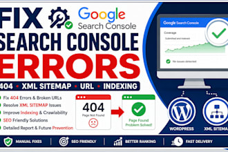 fix google search console 404 wordress xml sitemap errors 404 errors url issues