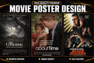 design movie poster and film poster with cinematic poster design