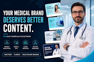 create premium medical social media content for doctors and clinics