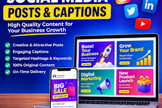 write social media posts and captions