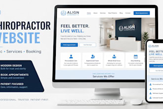 design chiropractor website for ur chiropractic and wellness clinic wix website