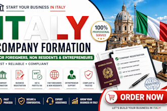 do italy company formation for foreigners non residents and entrepreneurs