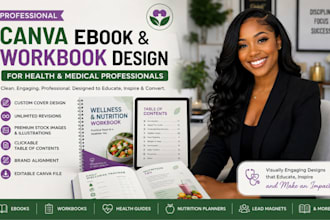 do canva ebook design canva workbook medical canva ebook formatting lead magnet