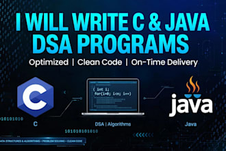write c and java programs for ,dsa , ada, greedy, graphs, shorting