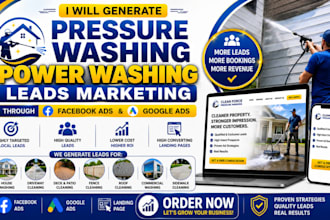 generate pressure washing leads with facebook and google ads