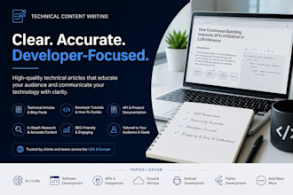 create technical articles for tech companies