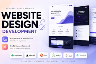 develop a frontend or backend website with automations