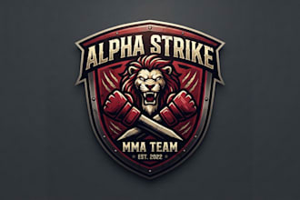 design a powerful MMA logo for your team