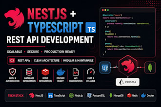 build scalable rest API using nestjs typescript