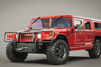 modify 3d asset in blender,vehicles model, off road bodykit,2d image to 3ds,glb