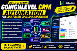 build gohighlevel crm automation for lead follow up and lead management