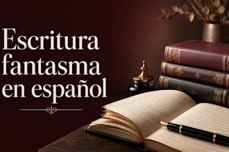 escribiré relatos y capítulos de novela como escritora fantasma en español