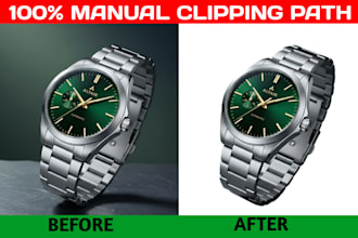 do manual clipping path and background removal