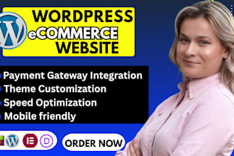design a modern wordpress elementor ecommerce website or store