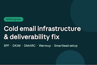 set up your cold email infrastructure and fix deliverability issues