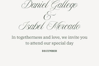 watercolor wedding invitation design