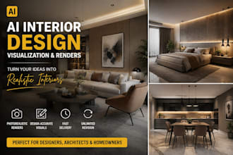 create photorealistic ai interior design visualization and render