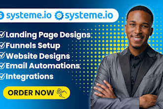 build systeme io landing page systeme io sales funnel expert systeme io website